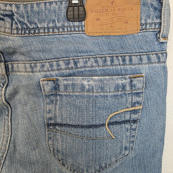 American Eagle Blue Jeans Women’s Size 10 Straight Leg Casual Denim - Picture 8 of 12
